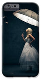 Girl With Umbrella And Falling Feathers IPhone Case